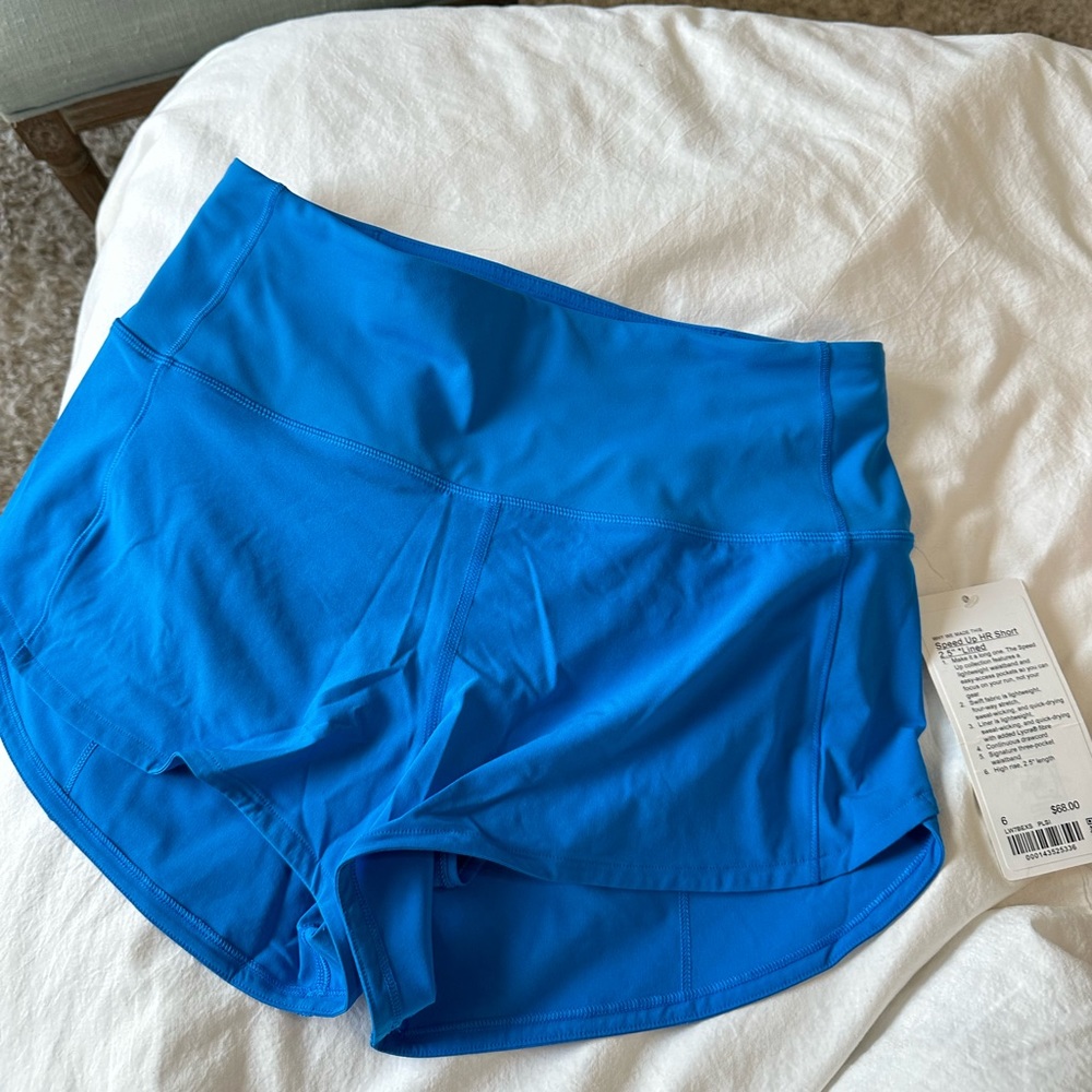 NWT Lululemon shorts high rise